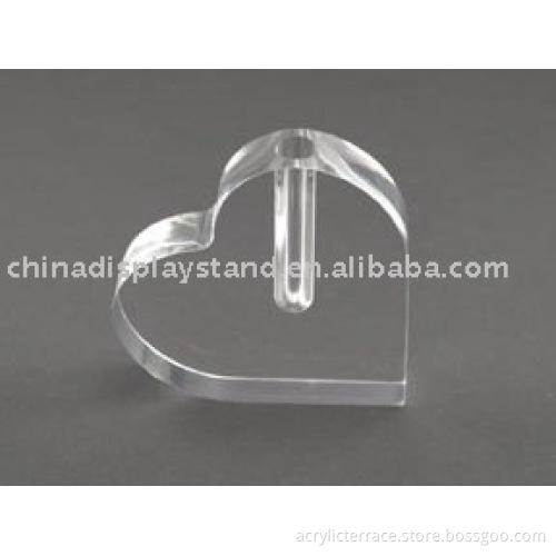 Acrylic Clear Heart Bud Vase Clear